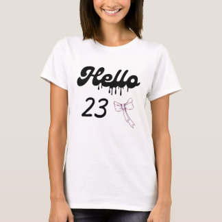 Camiseta linda para chicas por su cumpleaños 23 – 
