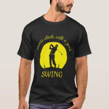 camiseta linda para los golfistas