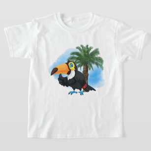 Camiseta linda playa toucan kids unisex T-Shirt