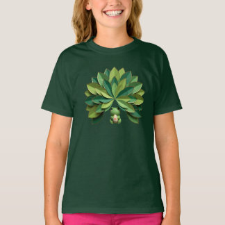Camiseta Linda rana recortada en papel 3D con huevo de Pasc