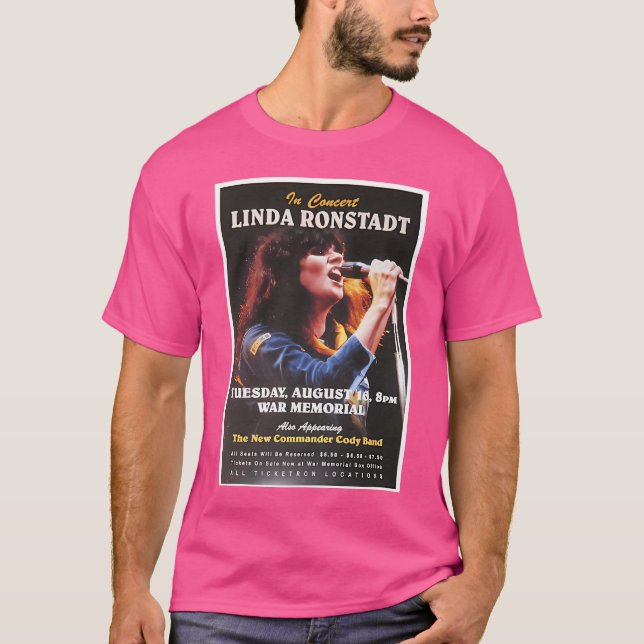 Camiseta Linda Ronstadt En Concierto 70 (Anverso)