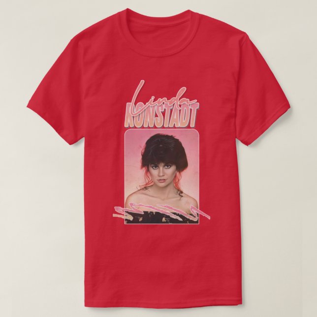 Camiseta Linda Ronstadt original estilo retro diseño de fan (Diseño del anverso)