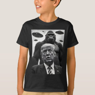 Camiseta Linda Selfie De Trump Pie Grande Con Ovnis Fu De A
