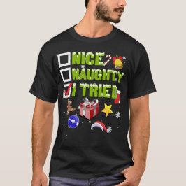 Camiseta linda traviesa que probé navidades