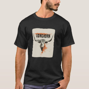 Camiseta Linda vaca Longhorn para toros y espíritu de ganad