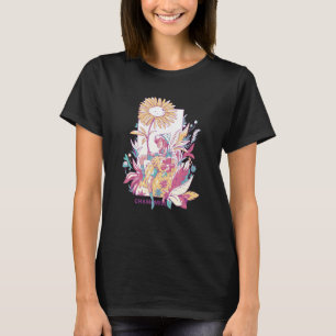 Camiseta Lindas flores de manzanilla en acuarela Colorido j
