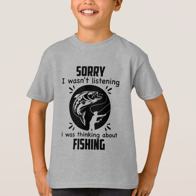 Camiseta lindas palabras de pesca niños T-Shirt (Anverso)