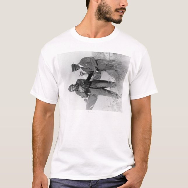 Camiseta Lindbergh y Wright con el avión arruinado (Anverso)