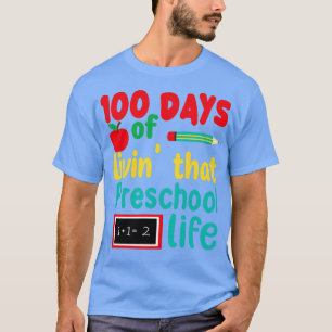 Camiseta lindo 100 días de regalo escolar100 días de livinx