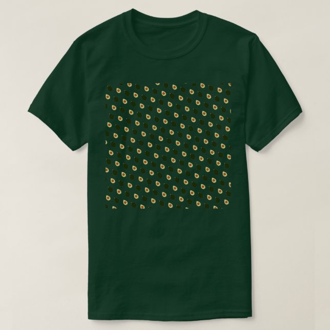 Camiseta lindo aguacate patrón 1 (Diseño del anverso)