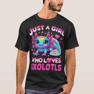 Camiseta Lindo Ajolote Solo Una Chica Que Ama Ajolotes
