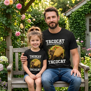 Camiseta Lindo Amante de TacoCat Divertido Deletreado al Re
