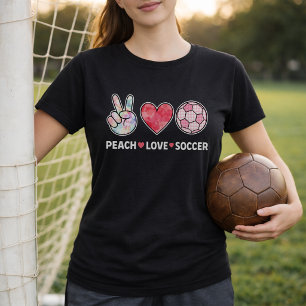 Camiseta Lindo Amor de Melocotón Fútbol Rosa