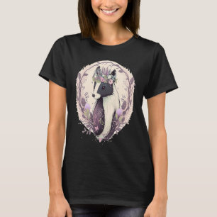 Camiseta Lindo animal de compañía de zorrillo con corona de
