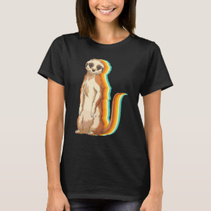 Camiseta Lindo animal de zoológico safari de África suricat
