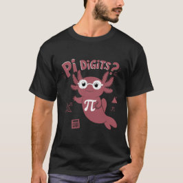 Camiseta lindo axolotl ama la matemática, Funny Pi Day