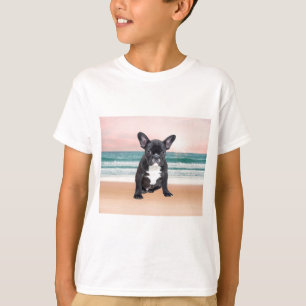 Camiseta Lindo Bulldog Francés Playa Sol Agua
