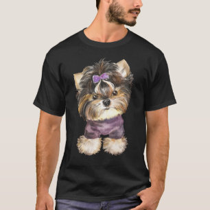 Camiseta Lindo cachorro de dibujos animados Yorkshire Terri