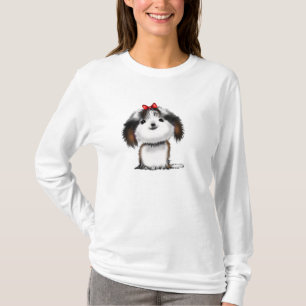 Camiseta Lindo cachorro ilustrado de Shih Tzu