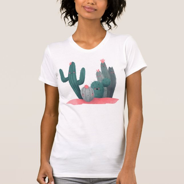Camiseta lindo cactus (Anverso)