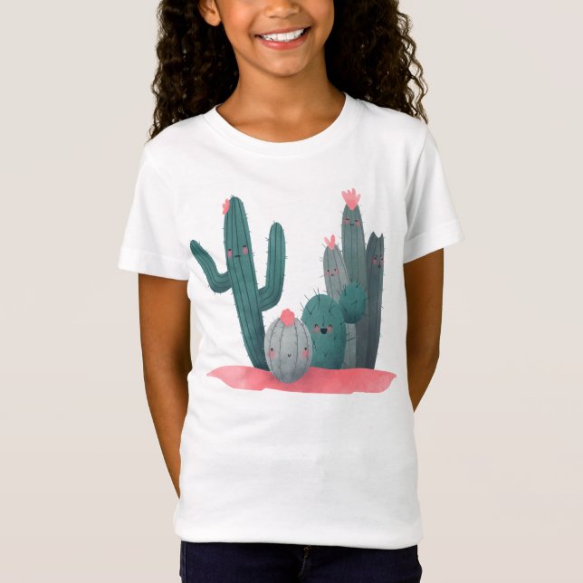 Camiseta lindo cactus (Anverso)