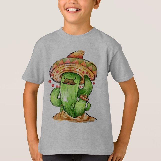 Camiseta lindo cactus (Anverso)