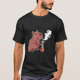 Camiseta Lindo capibara fumando narguile Shisha