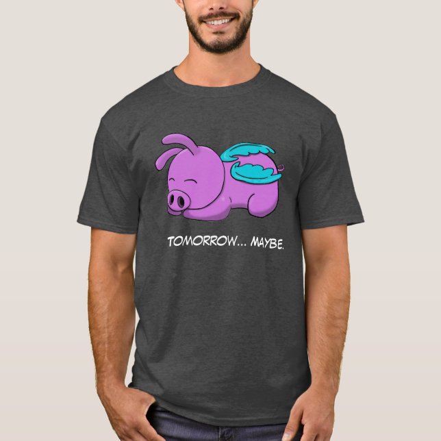 Camiseta lindo cerdo volador T-Shirt (Anverso)