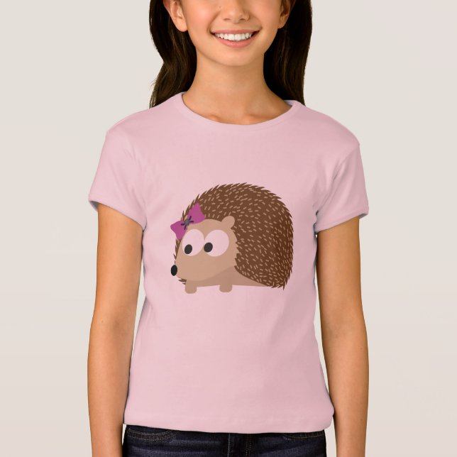 Camiseta lindo Chica hedgehog (Anverso)