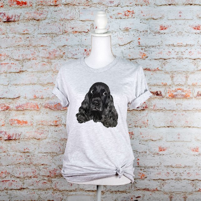Camiseta Lindo Cocker Spaniel Negro (Subido por el creador)
