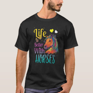 Camiseta Lindo Con Caballos Jinete De Caballo