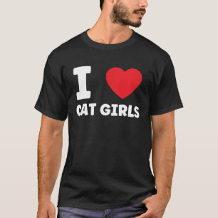 Camiseta Lindo Corazón Gatitas Furry