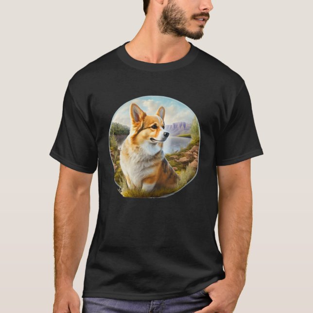 Camiseta Lindo Corgi Cool Pembroke Welsh Corgi  12 (Anverso)