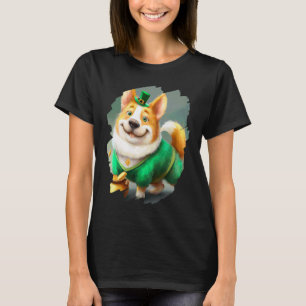 Camiseta Lindo Corgi Duende Perro Día de San Patricio 5