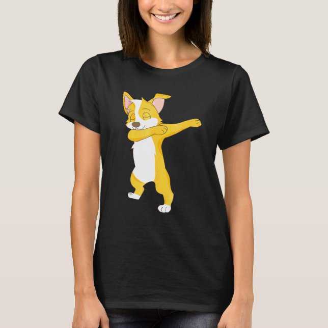 Camiseta Lindo Corgi Perro Daba Dab (Anverso)