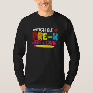 Camiseta Lindo, cuidado Pre K aquí voy Vuelta al cole  
