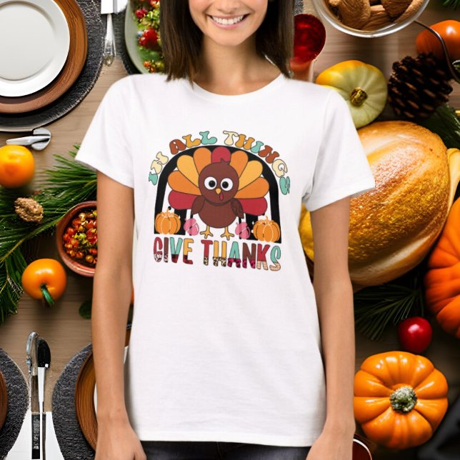 Camiseta lindo Día de Acción de Gracias arte de palabra (Subido por el creador)