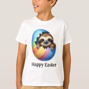 Camiseta Lindo Divertido Cute Sloth de Pascua