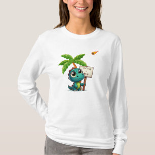 Camiseta lindo, divertido dinosaurio