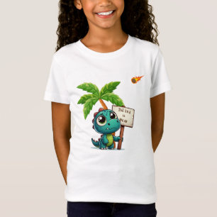 Camiseta lindo, divertido dinosaurio