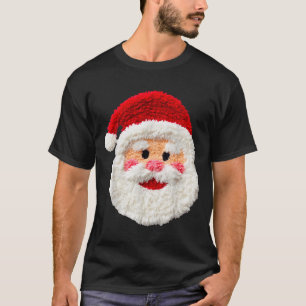 Camiseta Lindo Divertido Preparado Falso Santa Claus Cara d