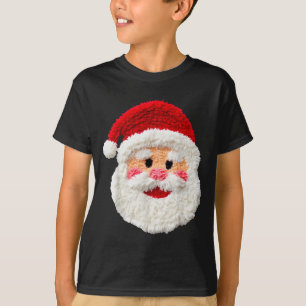 Camiseta Lindo Divertido Preparado Falso Santa Claus Cara d
