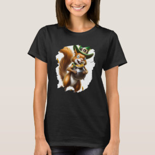 Camiseta Lindo duende de ardilla día de San Patricio ardill