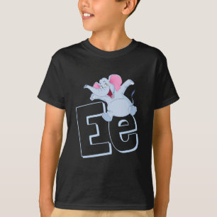 Camiseta Lindo E para Elefante - Niños ABCD Alfabeto Inglés