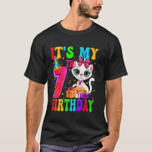 Camiseta Lindo Es Mi Cumpleaños Número 7 Cumpleaños De 7 Añ
