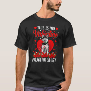 Camiseta Lindo Este Es Mi Perro Husky Siberiano Del Día De 