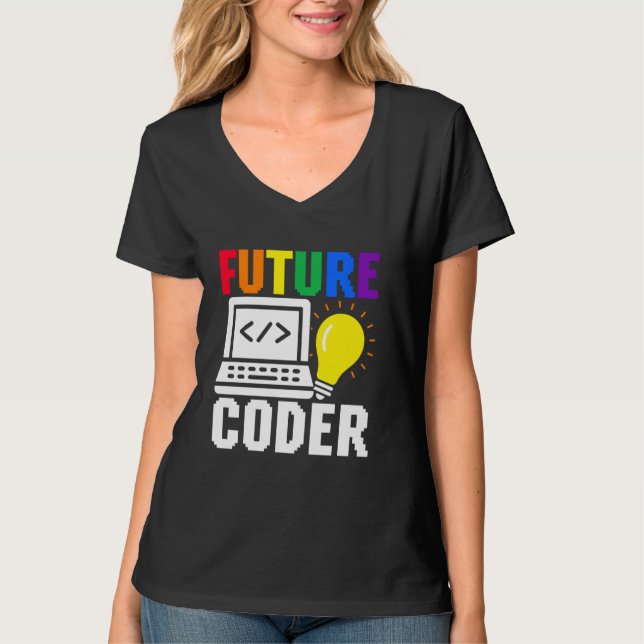 Camiseta Lindo futuro programador infantil carrera programa (Anverso)