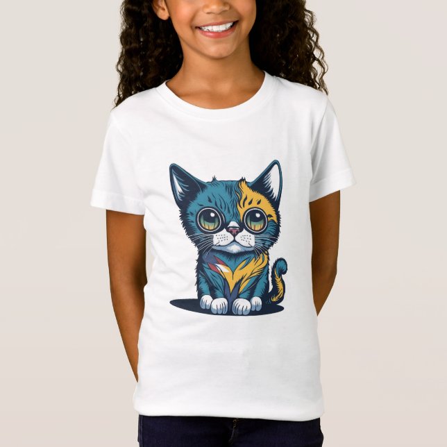 Camiseta lindo gatito (Anverso)