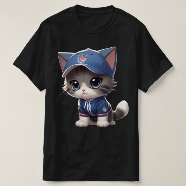 Camiseta lindo gato (Diseño del anverso)