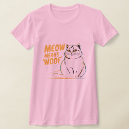Camiseta Lindo gato's Meow